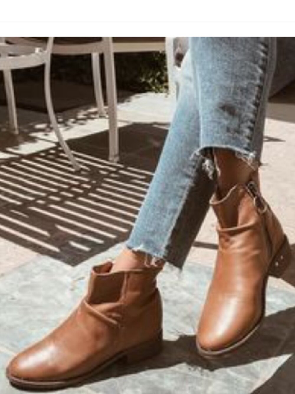 new  BEEK Saddle Quail Leather Zip Up Ankle Booties for women 266 7T4